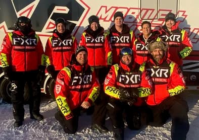 The Snocross Mobile Medical team in front of the trailer