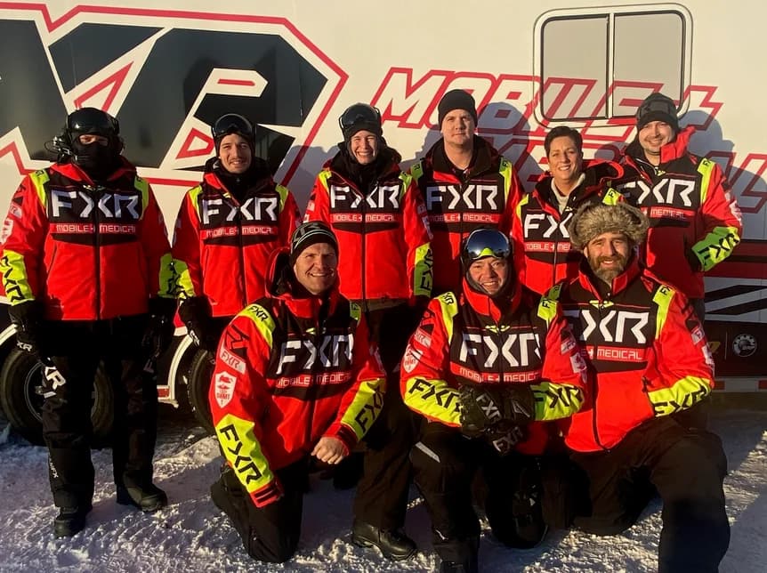 The Snocross Mobile Medical team at the track
